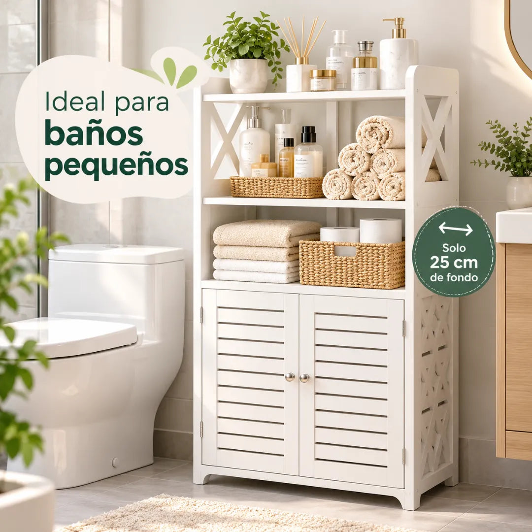 Gabinete Organizador de Baño Espacio Libre