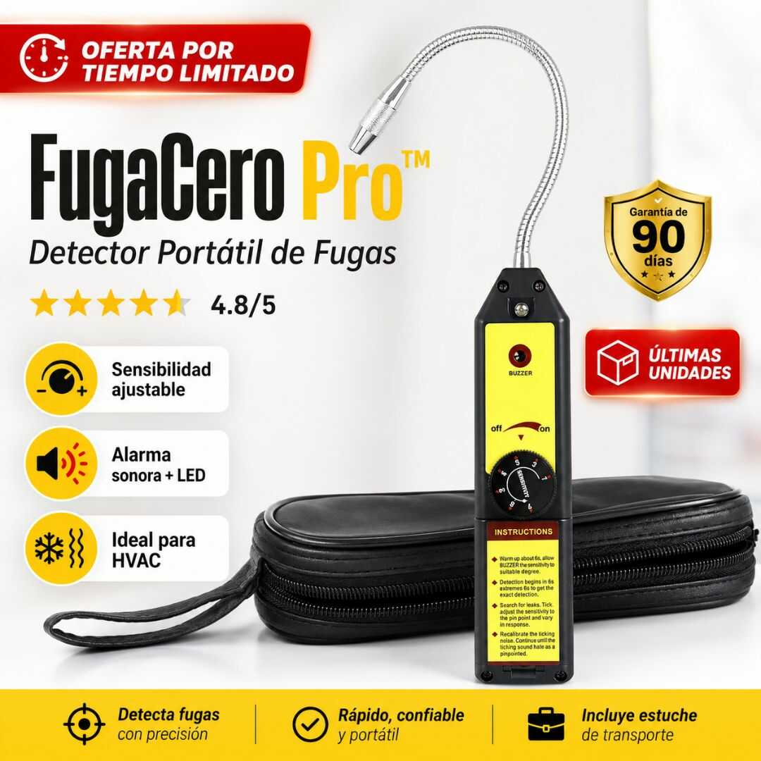 FugaCero Pro™ – Detecta Fugas de Gas Antes de que te Cuesten Más