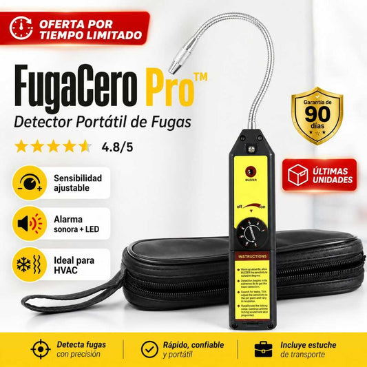 FugaCero Pro™ – Detecta Fugas de Gas Antes de que te Cuesten Más