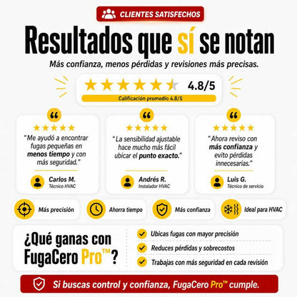 FugaCero Pro™ – Detecta Fugas de Gas Antes de que te Cuesten Más