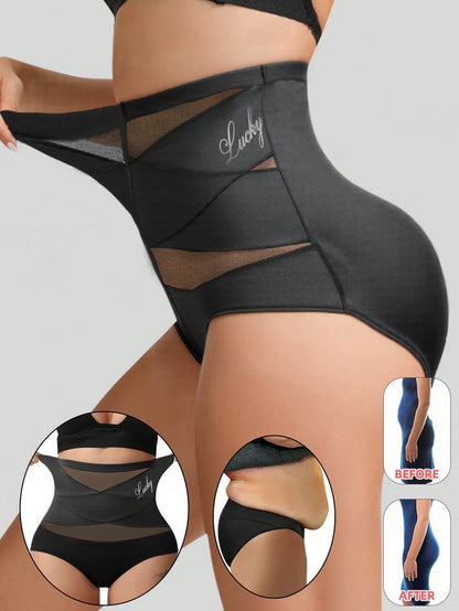SculptFit™ - Braga Moldeadora de Cintura Alta con Control de Abdomen, Malla Transpirable y Realce de Glúteos