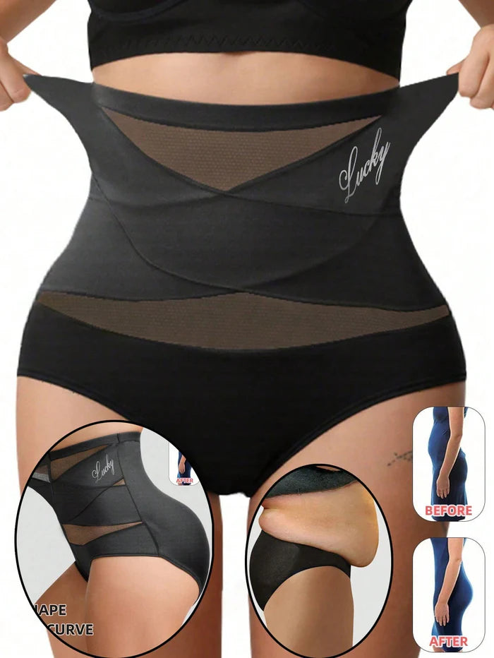 SculptFit™ - Braga Moldeadora de Cintura Alta con Control de Abdomen, Malla Transpirable y Realce de Glúteos