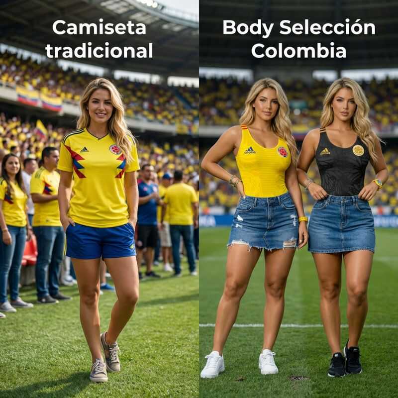 Body Selección Colombia Mujer – Outfit Oficial de Hincha