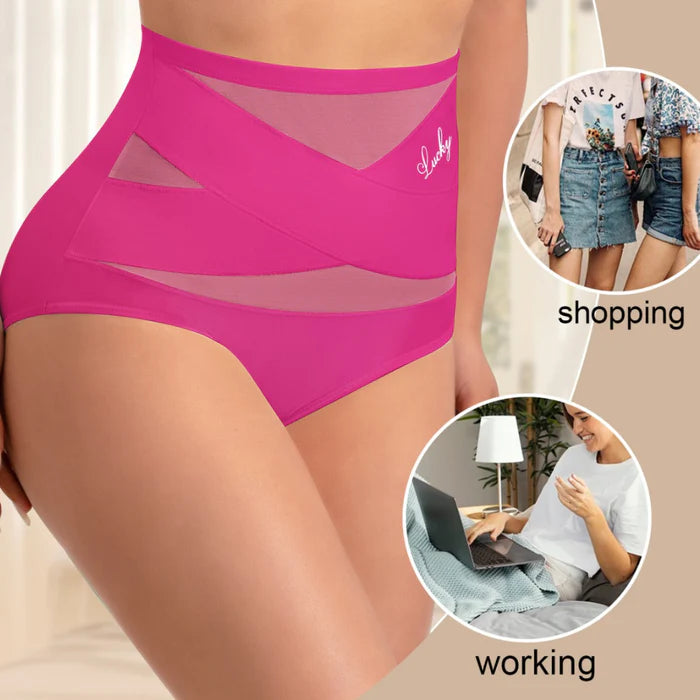 SculptFit™ - Braga Moldeadora de Cintura Alta con Control de Abdomen, Malla Transpirable y Realce de Glúteos