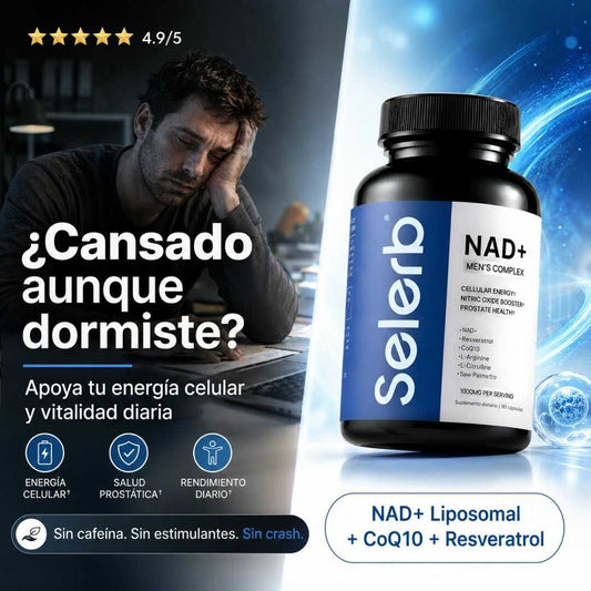 Selerb NAD+ Men’s Complex — Energía Celular Masculina