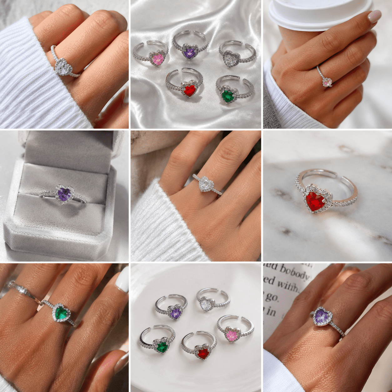 Anillo Corazón de Cristal- El regalo perfecto