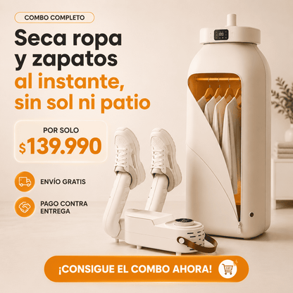 COMBO SECADORAS - PRENDAS SECAS EN MINUTOS