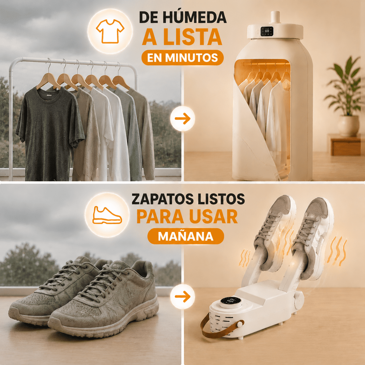 COMBO SECADORAS - PRENDAS SECAS EN MINUTOS
