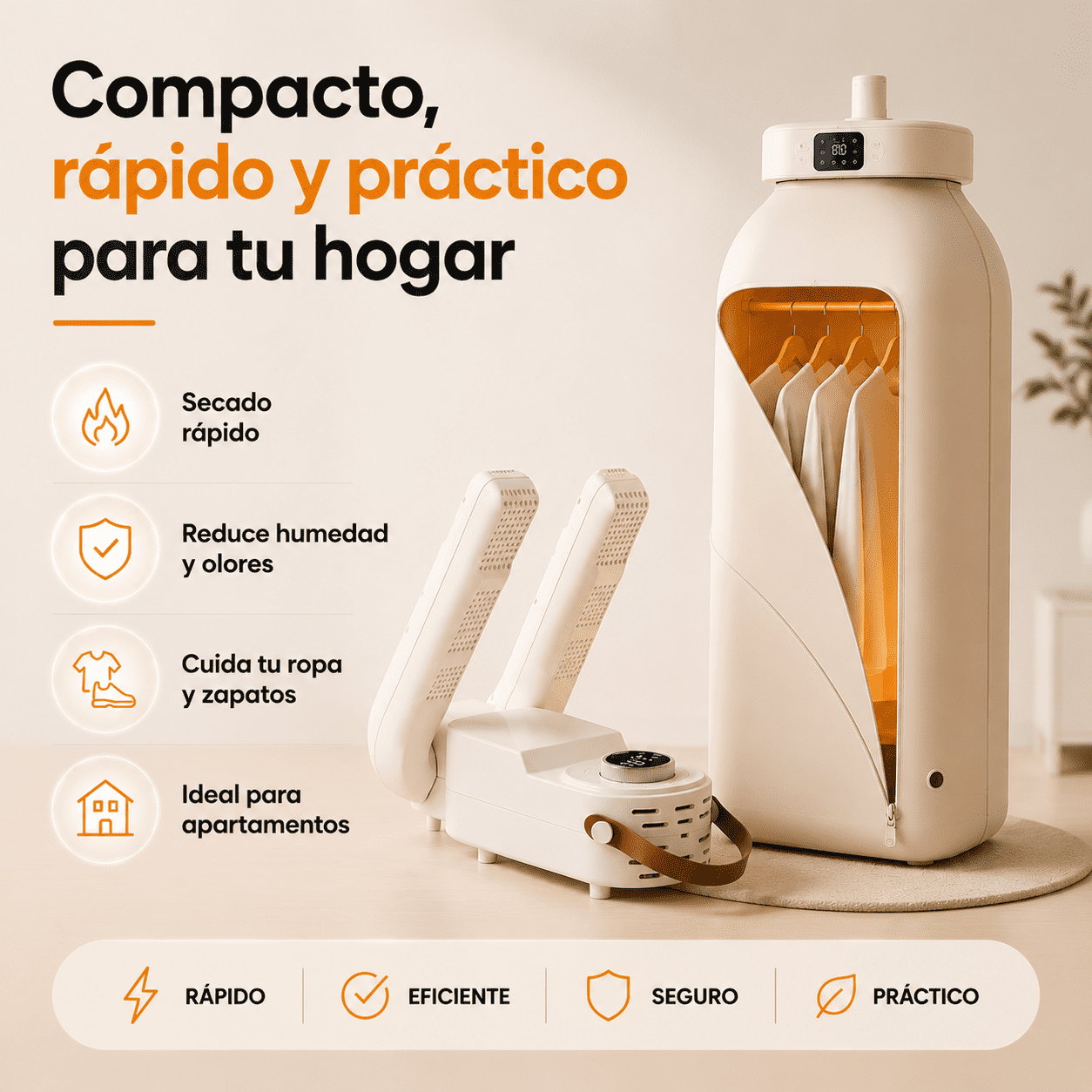 COMBO SECADORAS - PRENDAS SECAS EN MINUTOS