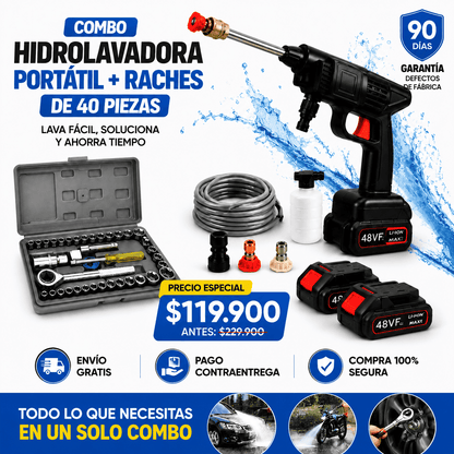 Combo PowerClean- Lava y repara al instante.