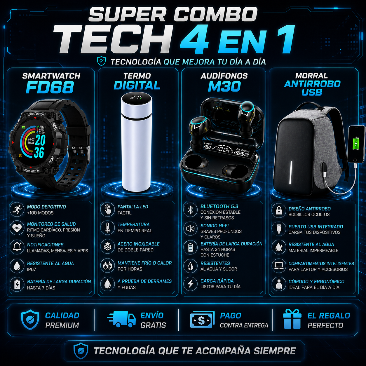 Combo Tech 4 en 1