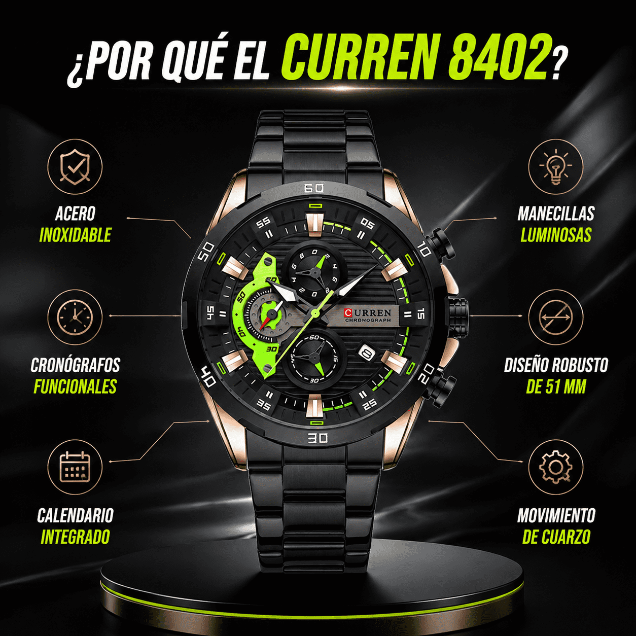 Curren 8402 Steel Pulse