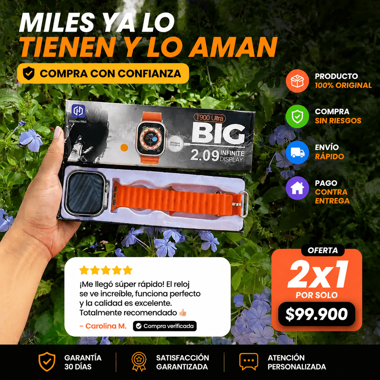 Smartwatch T900 Ultra – PROMO 2x1